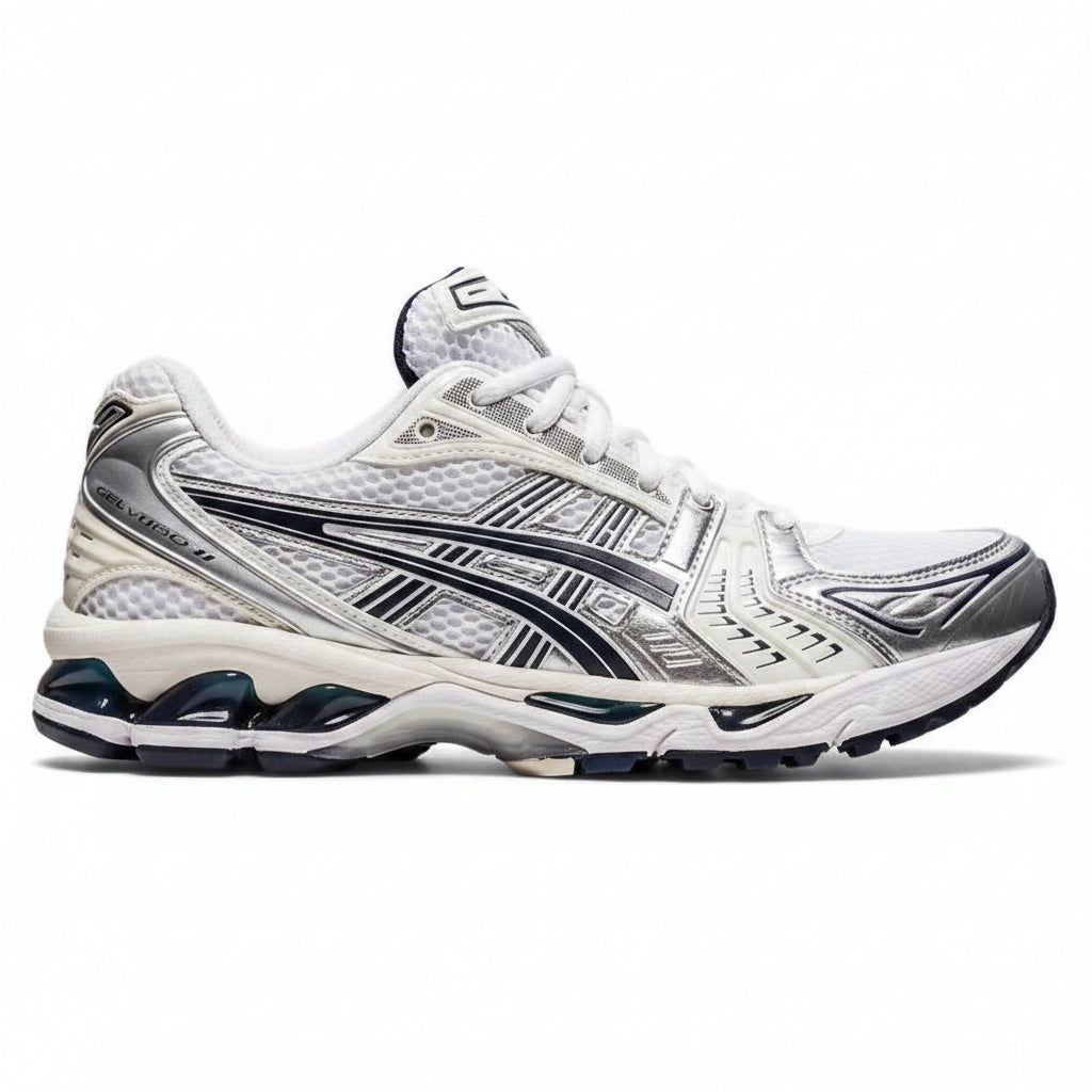 Chaussure de Running Asics - Blanc/Argent/Marine RUN-FIT