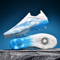 Crampons de Football F50 - Blanc/Bleu RUN-FIT