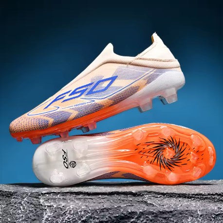 Crampons de Football F50 - Blanc/Orange RUN-FIT
